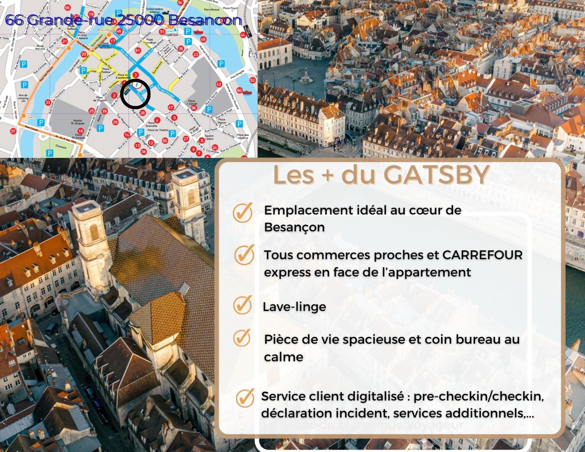 Hypercentre Calme - Le Gatsby - Coconhome Besancon Bagian luar foto